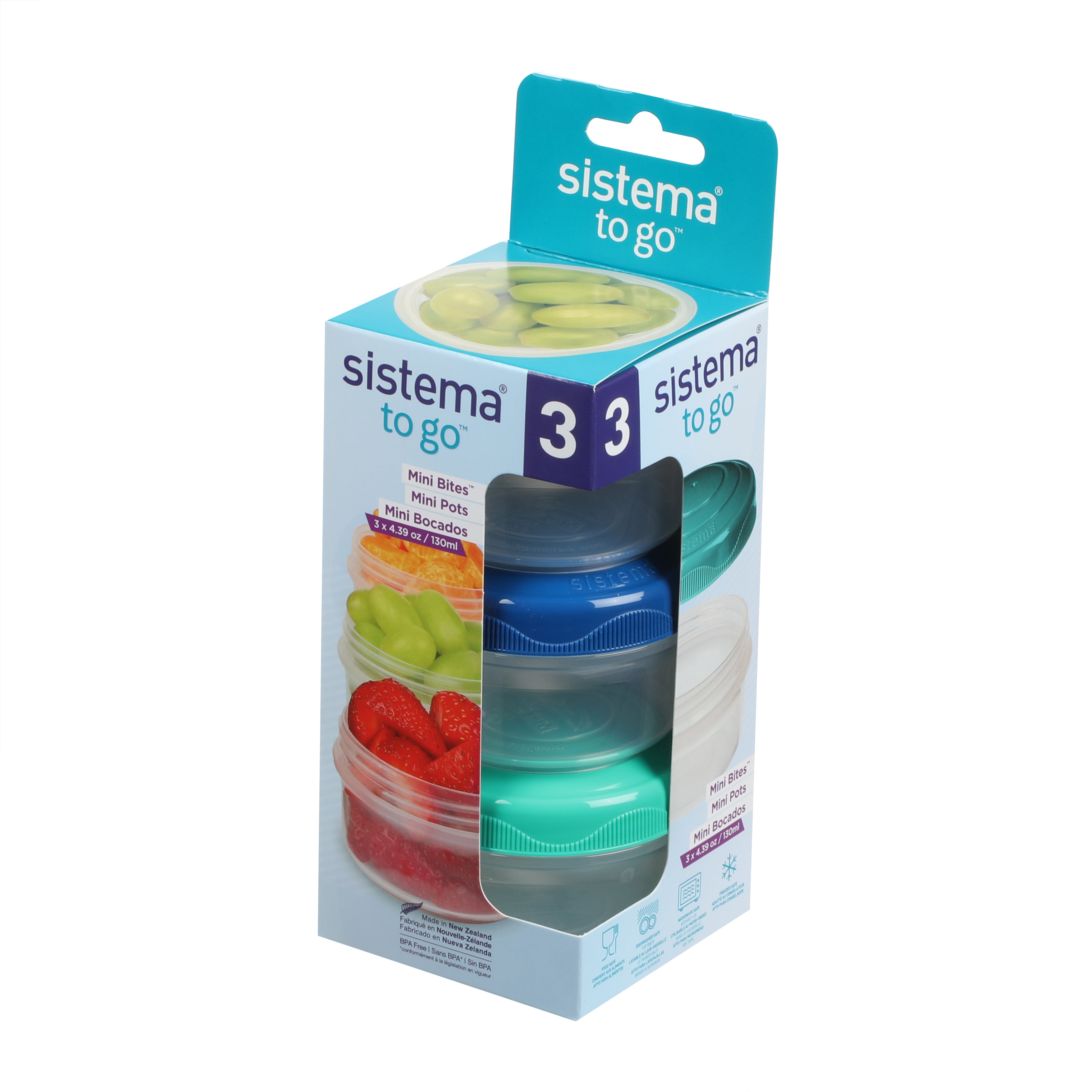 Mini Bites 3 pack To Go 130ml