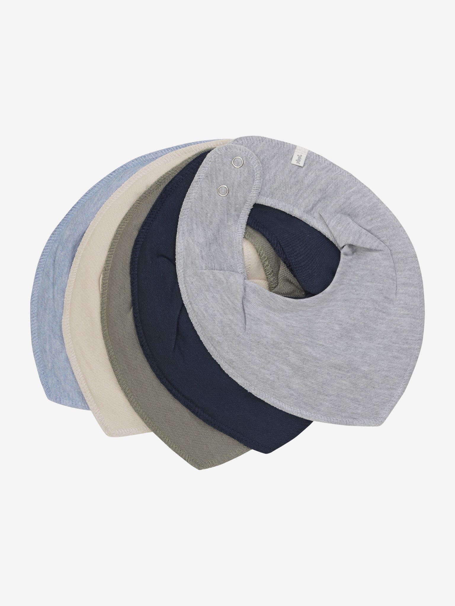 Pippi - Bandana Bib - solid (5-pack) - Savlesmæke