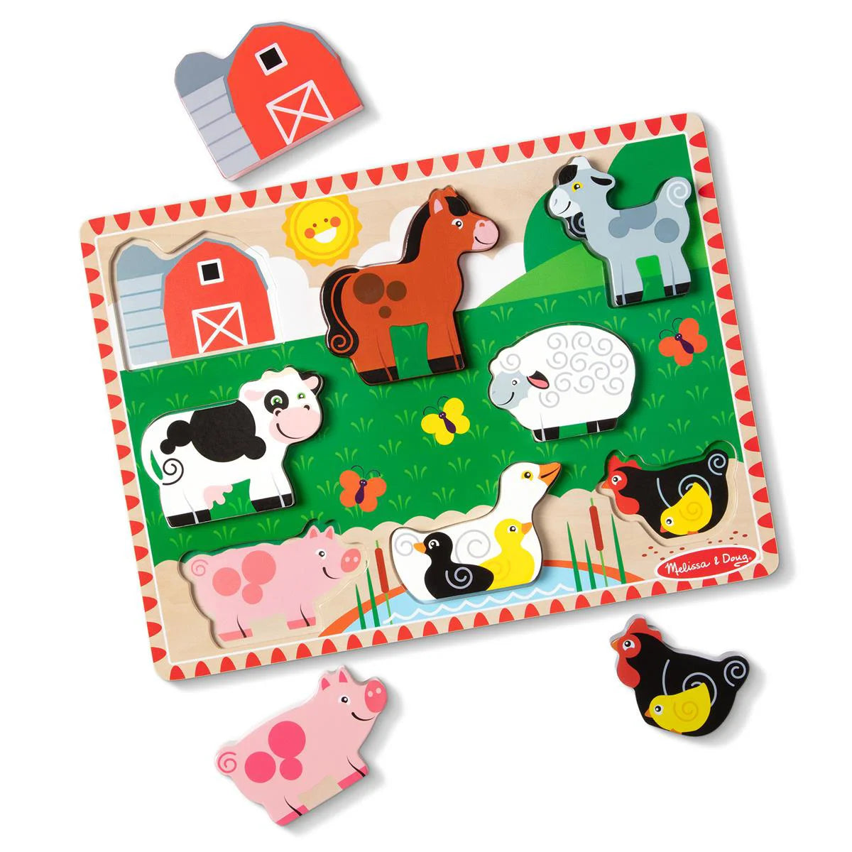 Wooden Chunky Puzzle Farm
