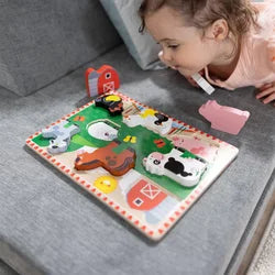 Wooden Chunky Puzzle Farm