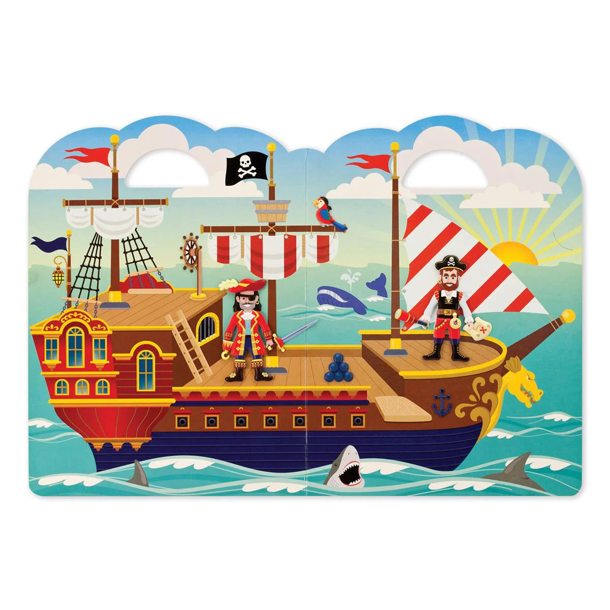 Reusable Puffy Stickers Playset Pirate