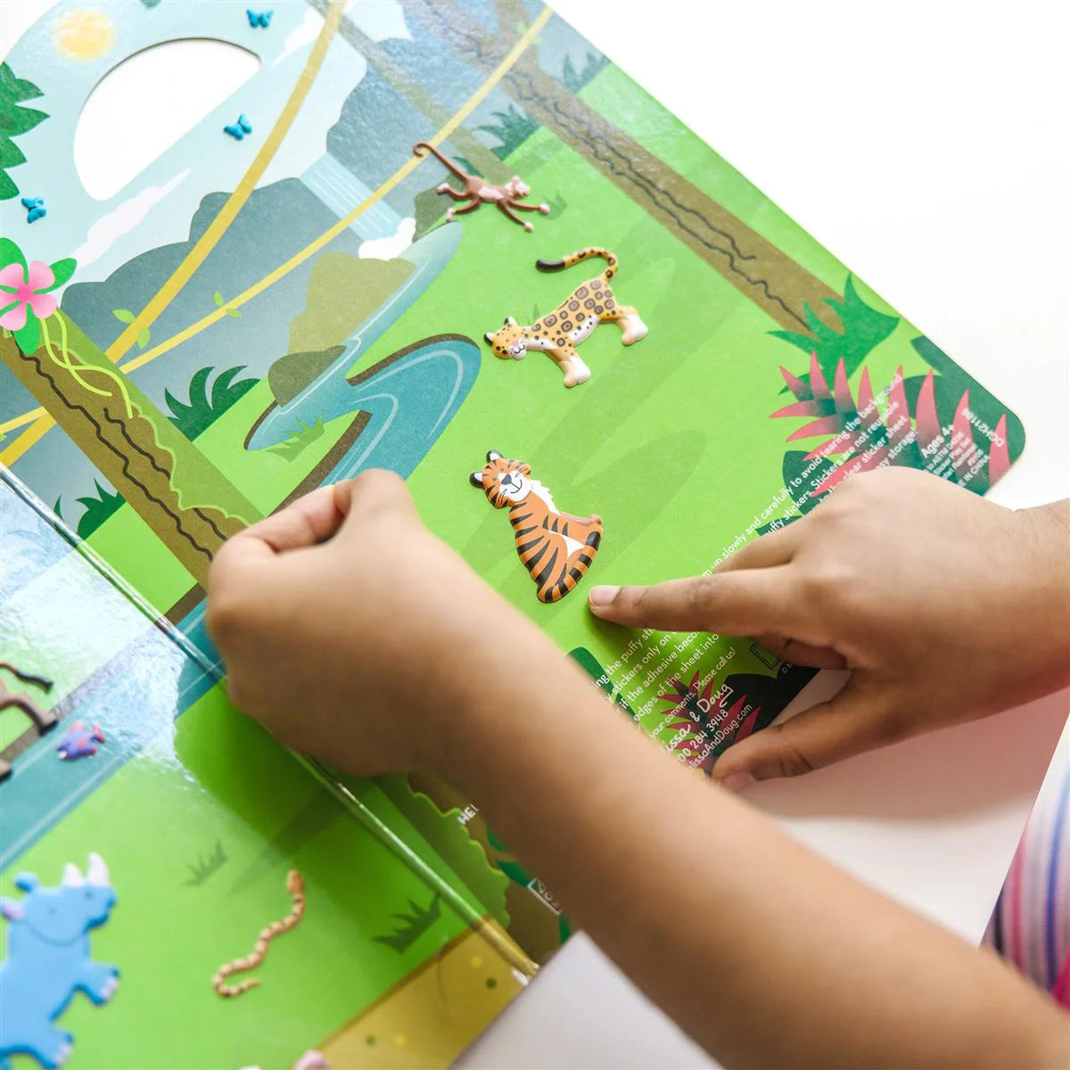 Reusable Puffy Stickers Playset Safari