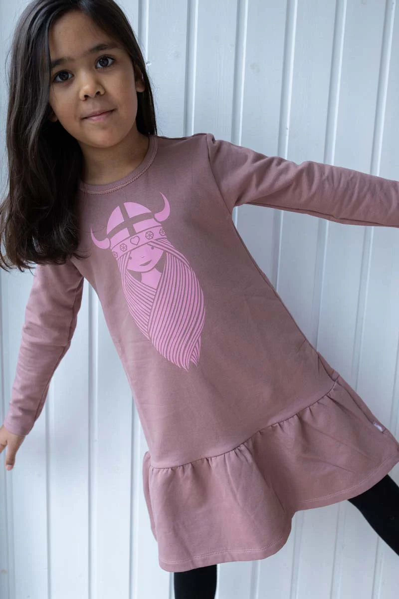 Daneshibuya Dress Dk Rose Beige FREJA