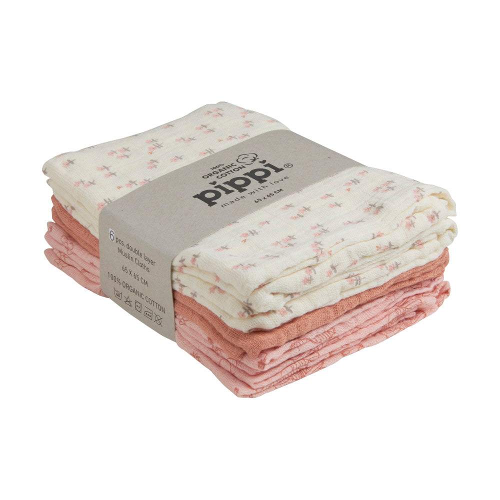 Pippi 6-Pak Stofbleer, Veiled Rose