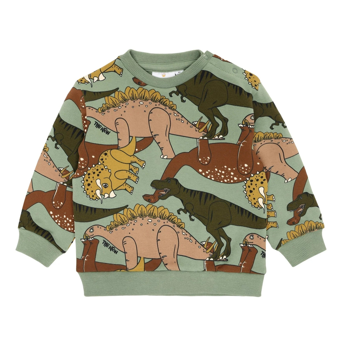The New Lee Sweatshirt, Hedge Green Dino